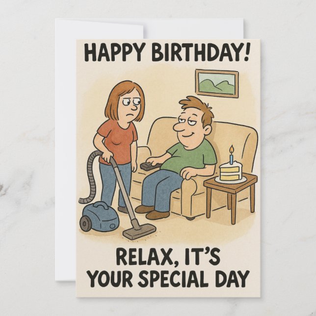 Födelsedagsprivilegier Julkort (Framsida)