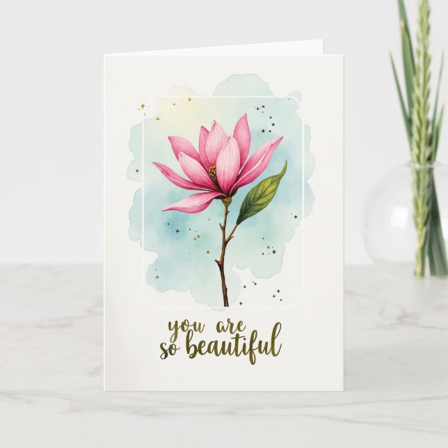 Födelsedagsrosblomskort Kort (Framsida)