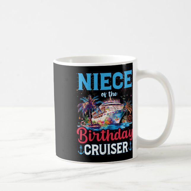 Födelsedagsryttare vid Cruiser Funny Cruise Birthd Kaffemugg (Höger)