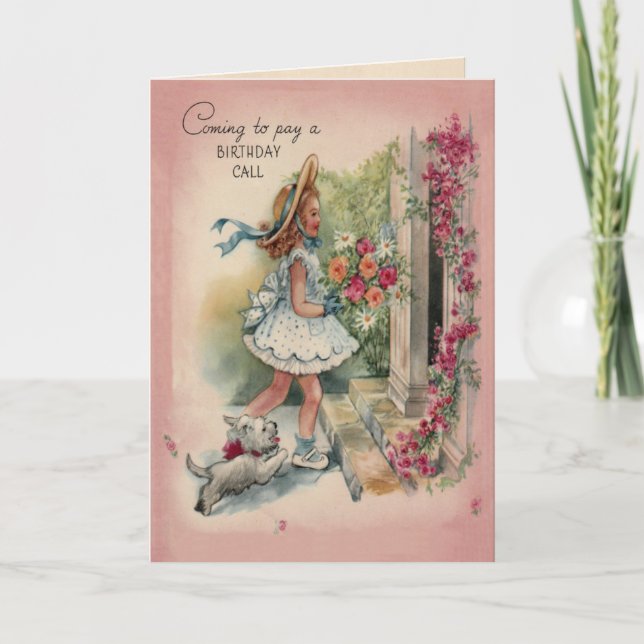 Födelsedagssamtal Hälsning Kort (Framsida)