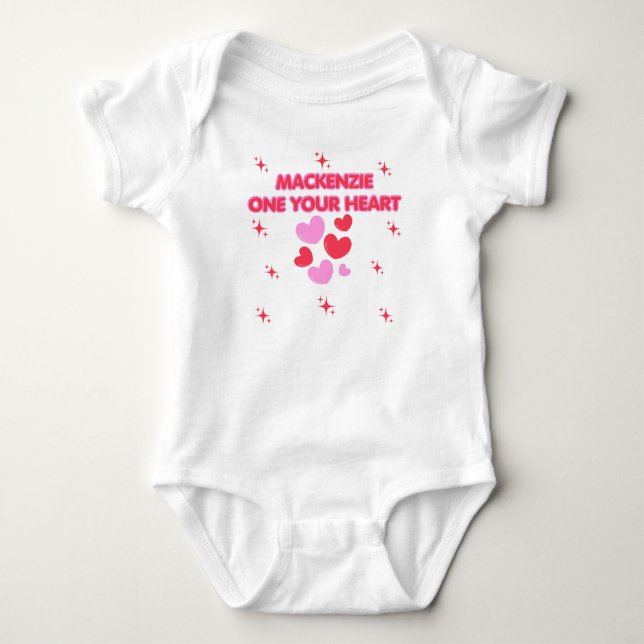 FÖDELSEDAGSSTJÄRNA, Vit Flickas 1-ÅRS FÖDELSEDAGSF T Shirt (Framsida)
