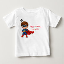 Födelsedagssuperhjälte för småbarn, t-shirt