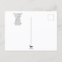 Födelsedagssymboler för mars - vykort