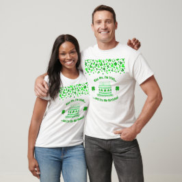 Födelsedagstårta med anpassade ljus för St. Patric T Shirt