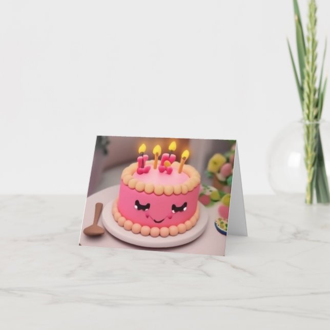 Födelsedagstårta  meddelande (Framsida)