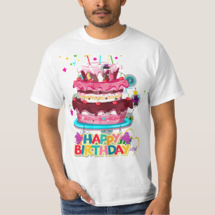 födelsedagstårta t shirt