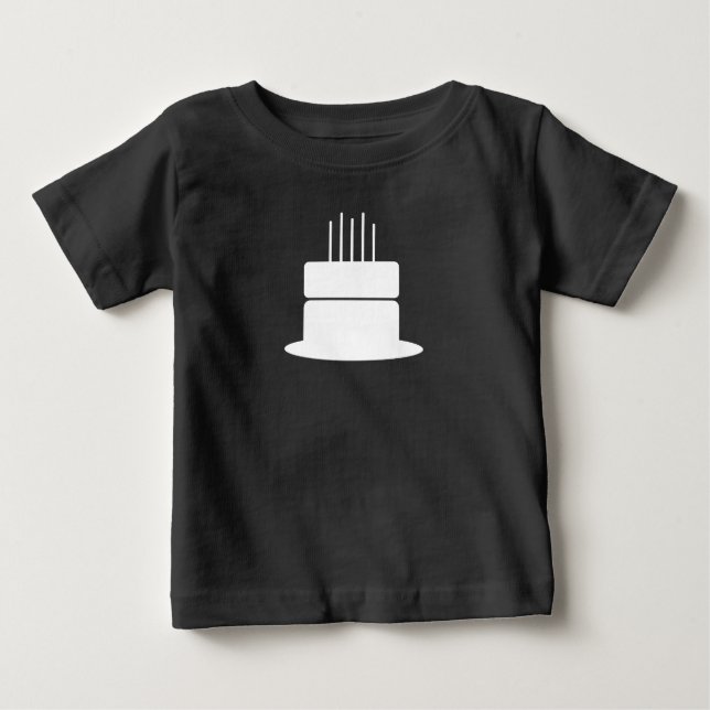 Födelsedagstårta valfri färg  t shirt (Framsida)