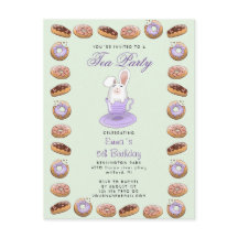 födelsedagstest party inbjudan bunny och nötter