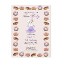 födelsedagstest party inbjudan bunny och nötter