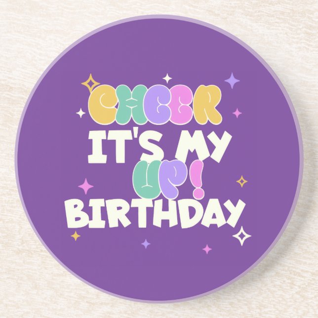 FÖDELSEDAGSUPPMUNTRANDE SANDSTENS UNDERLÄGG  (Framsidan)