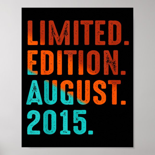 Födelsedagsutgåva Augusti 2015 Poster (Framsidan)