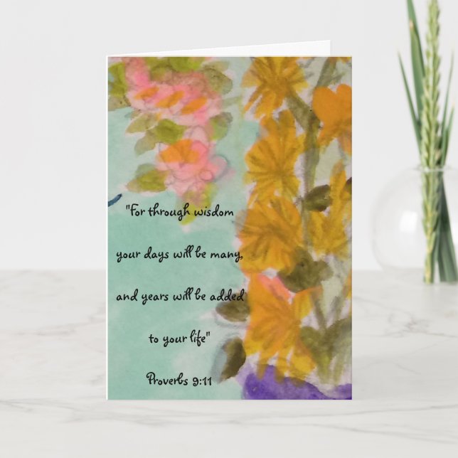 Födelsedagsvälsignelser Kort (Framsida)