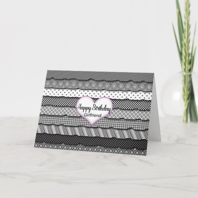 Födelsedagsvän - Lagrar av Ruffles och Heart Kort (Framsida)