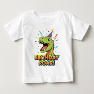 Födelsedagsvrål Söt dinosaurie födelsedagsfest des T Shirt