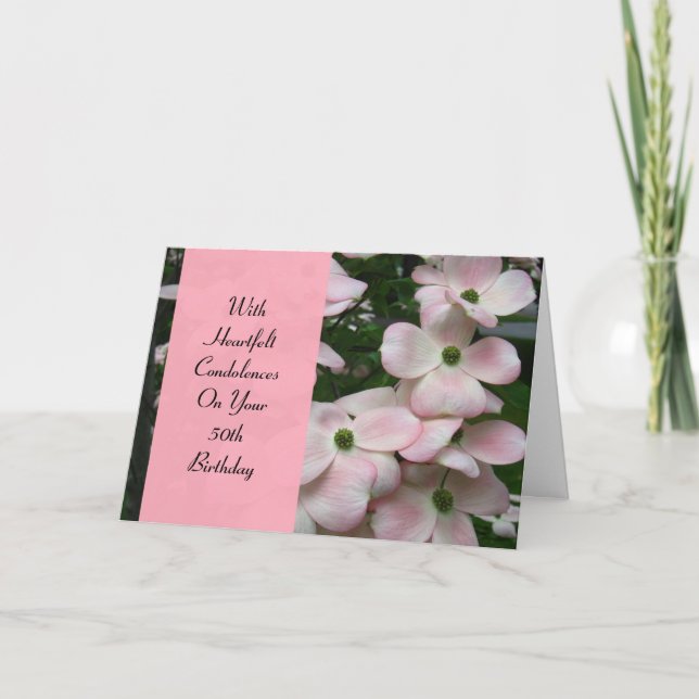 Födelsedagsympatikort - 50th födelsedag kort (Framsida)