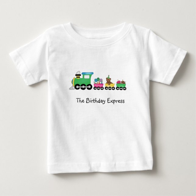Födelsedagtåg Tee Shirt (Framsida)