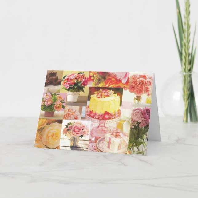 Födelsedagtårtakort Kort (Framsida)