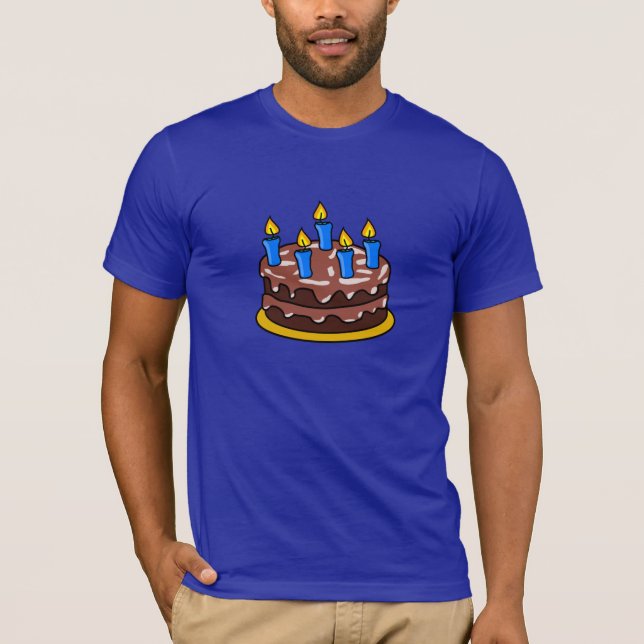 Födelsedagtårtamanar T-tröja T-shirt (Framsida)