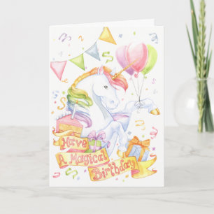 FödelsedagUnicorn Kort