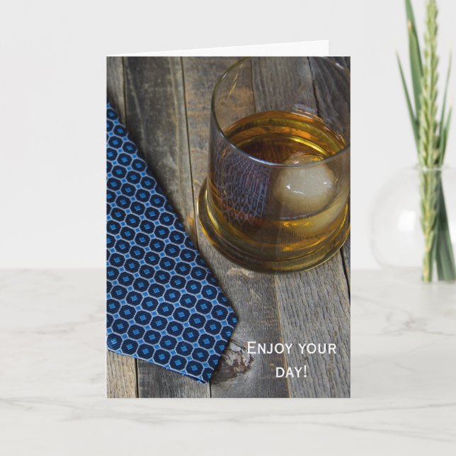 Födelsedagwhiskeydrink Kort (Framsida)