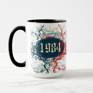 Födelsedatum 1984 eller sedan 1984 eller made 1984 mugg