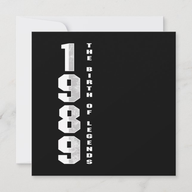 Födelsedatum 1989: 31:a födelsedag inbjudningar (Framsida)