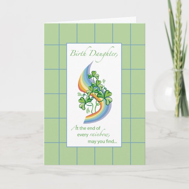 Födelsedatum Dotter Religiösa St. Patrick's Day Ra Kort (Framsida)