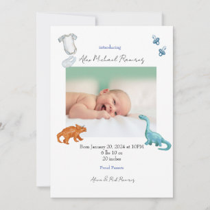 Födelsedatum i Dino baby Meddelande