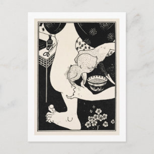 Födelsedatum i Legkalven, illustration från Vykort