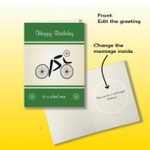 Födelsedjurets roliga cykliska grönt