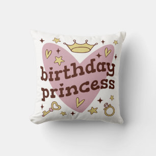 Födelsedprinsessan dekorativ kudde design