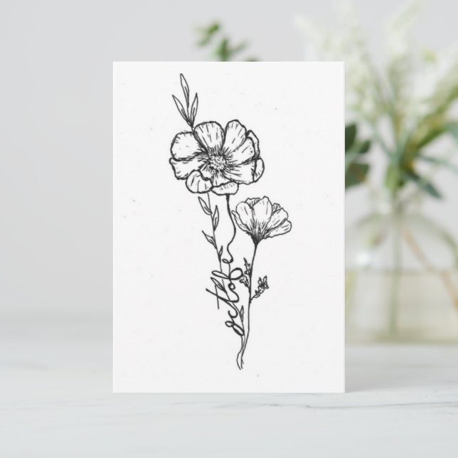 Födelsefödelsedagskort oktober, Cosmo Anteckningskort (Stående Fram)