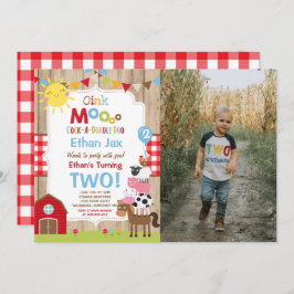 Födelseinvitation för gård - Barndagsfirande på bo Inbjudningar