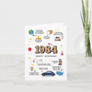 Födelsekort för Make och maka 1984 Kort