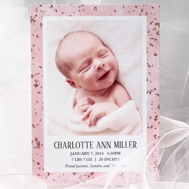 Födelsekort för meddelande om ro vid Baby (Skapare uppladdad)