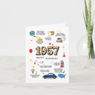 Födelsekort för Pappa eller Mamma 1957 Kort