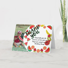 Födelsekort för vattenmelon tack kort