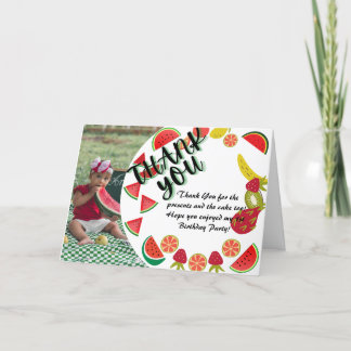 Födelsekort för vattenmelon tack kort