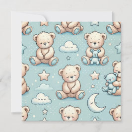 Födelsekungörelse för pojke inbjudningar