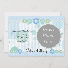 Födelsekungörelse för pojke meddelande