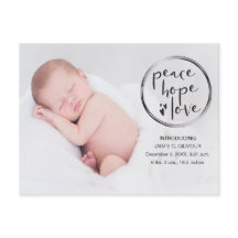 Födelsekungörelse, Första julen, foto