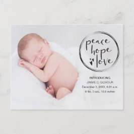 Födelsekungörelse, Första julen, foto Vykort