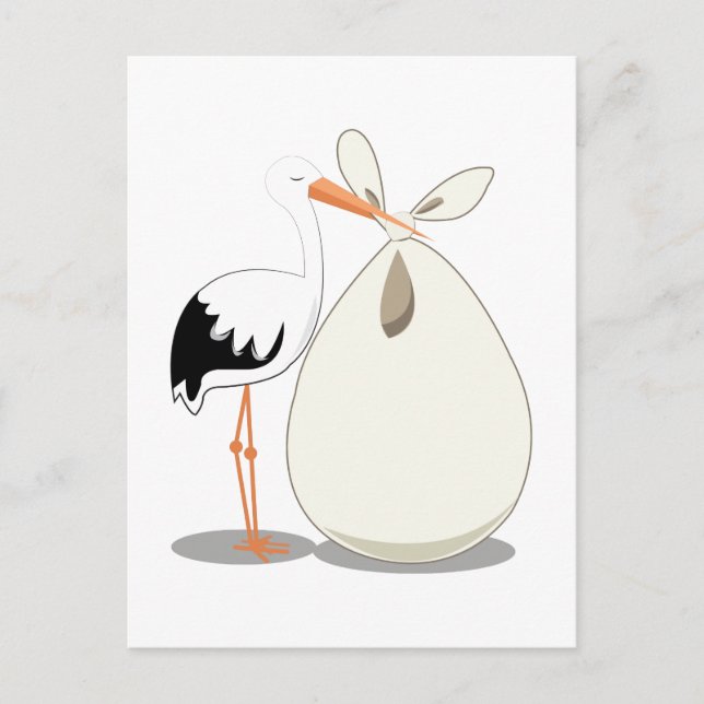 Födelsekungörelse Meddelande Vykort (Framsida)