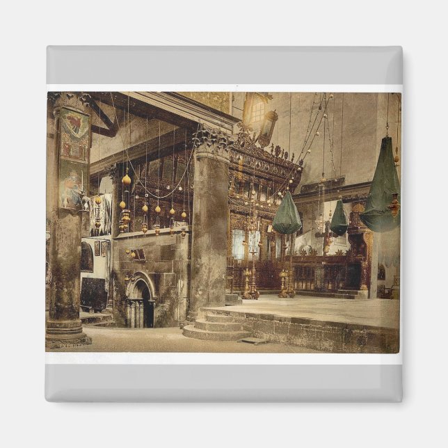 Födelsekyrka (insida), Betlehem, Heliga Magnet (Framsidan)