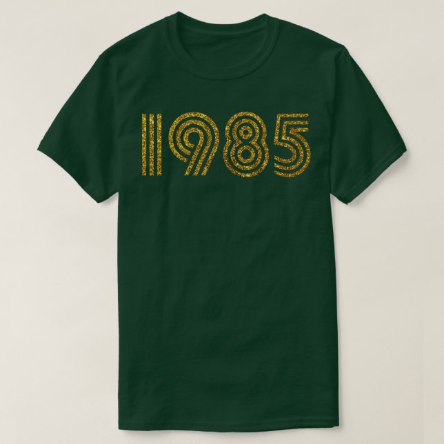Födelselåret Glitter T Shirt (Design framsida)