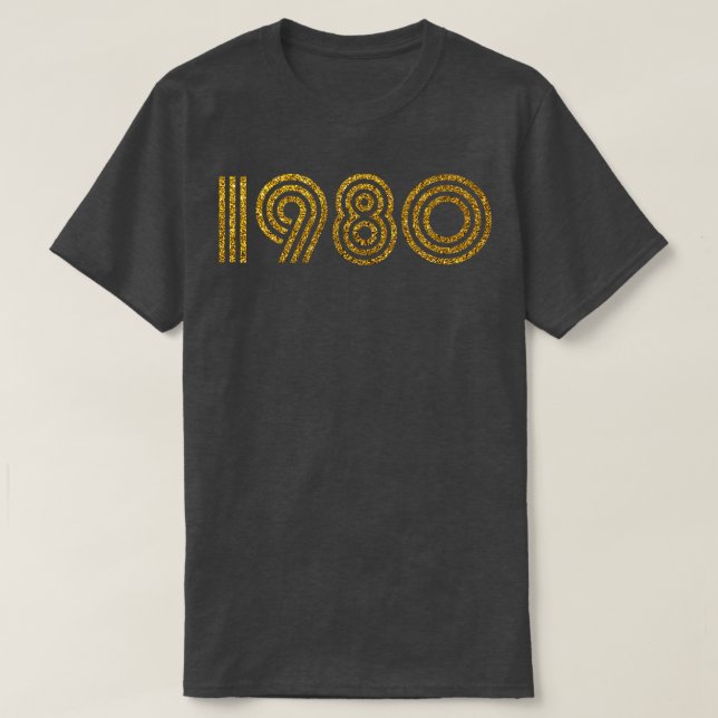 Födelselåret Glitter T Shirt (Design framsida)
