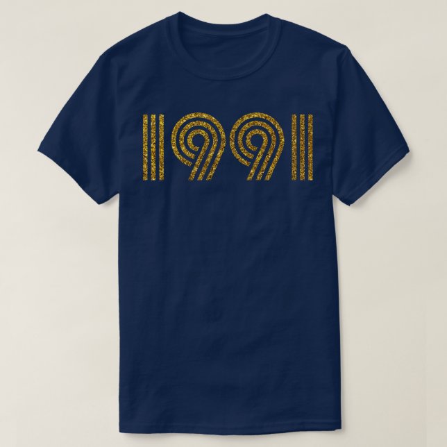 Födelselåret Glitter T Shirt (Design framsida)