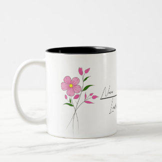 Födelsemånad blomma Mugg Personlig med någon Namn