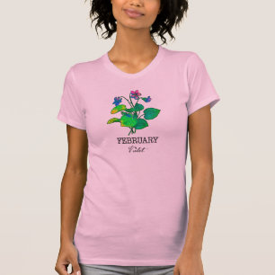 Födelsemånad februari Violet T Shirt