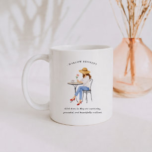 Födelsemånad Flicka Maj Monogram Kaffemugg